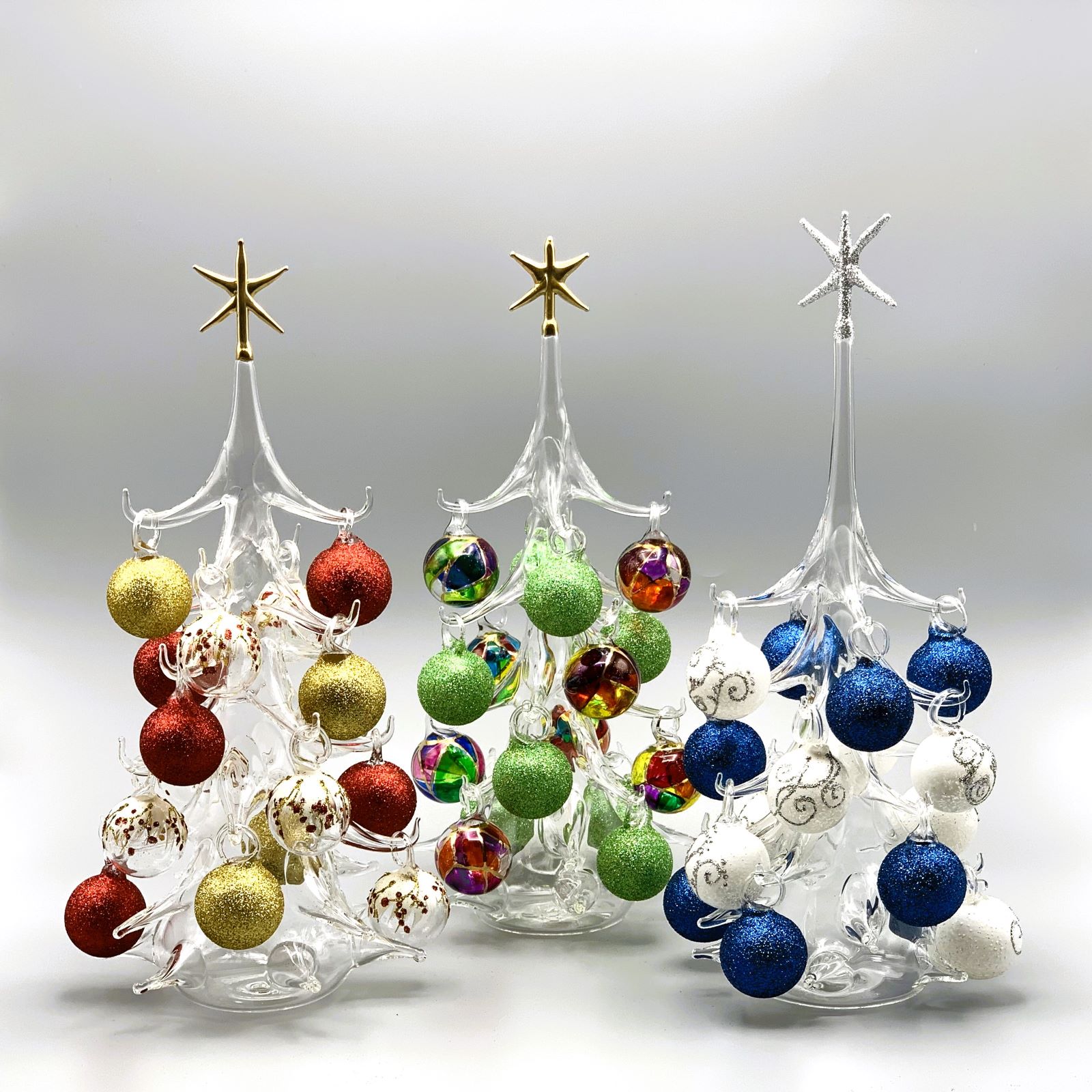 ガラス製クリスマスツリー イタリア製 ソッフィエリーア・パリーゼ - 置物