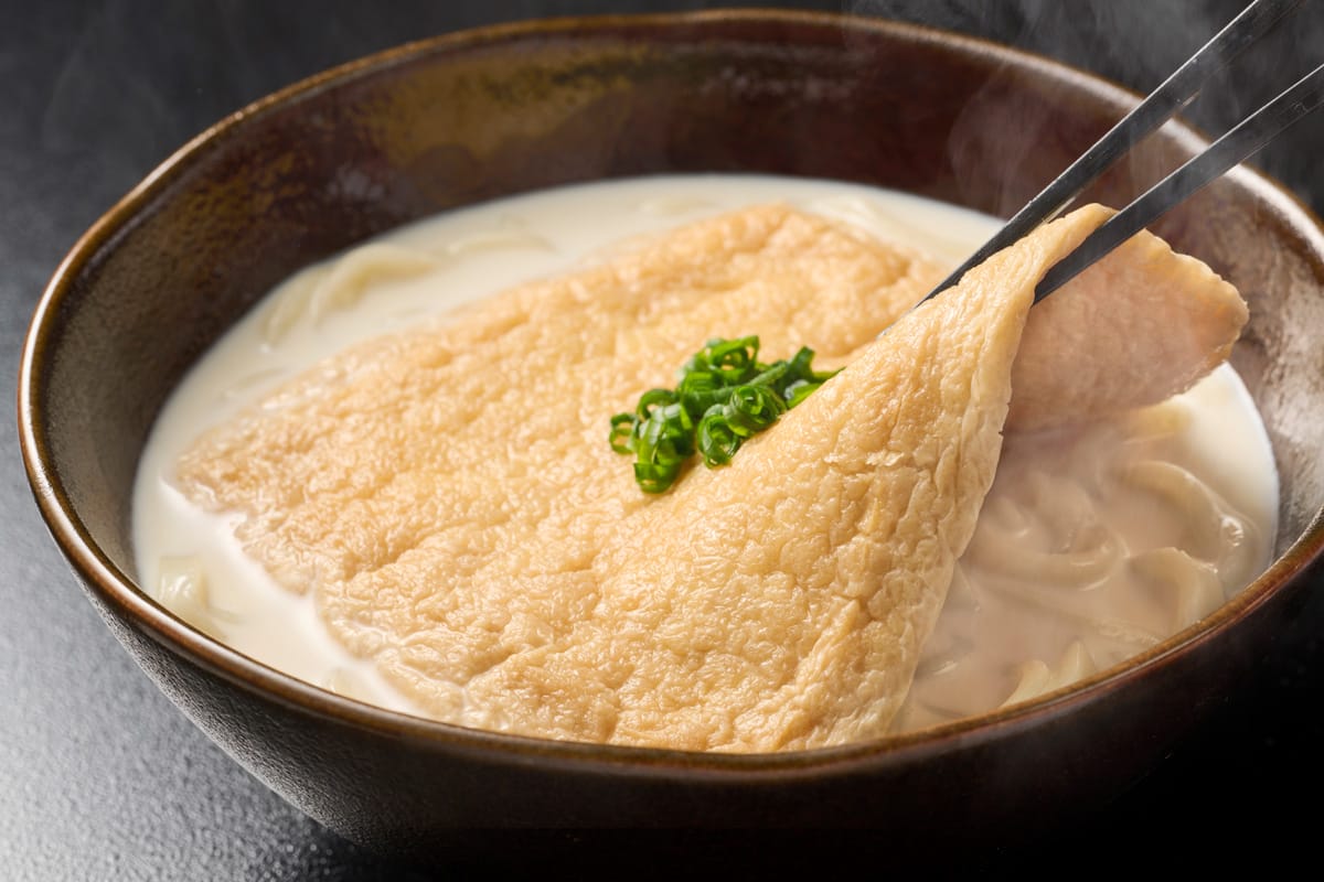 【冷凍配送】豆乳きつねうどん 一枚揚げ