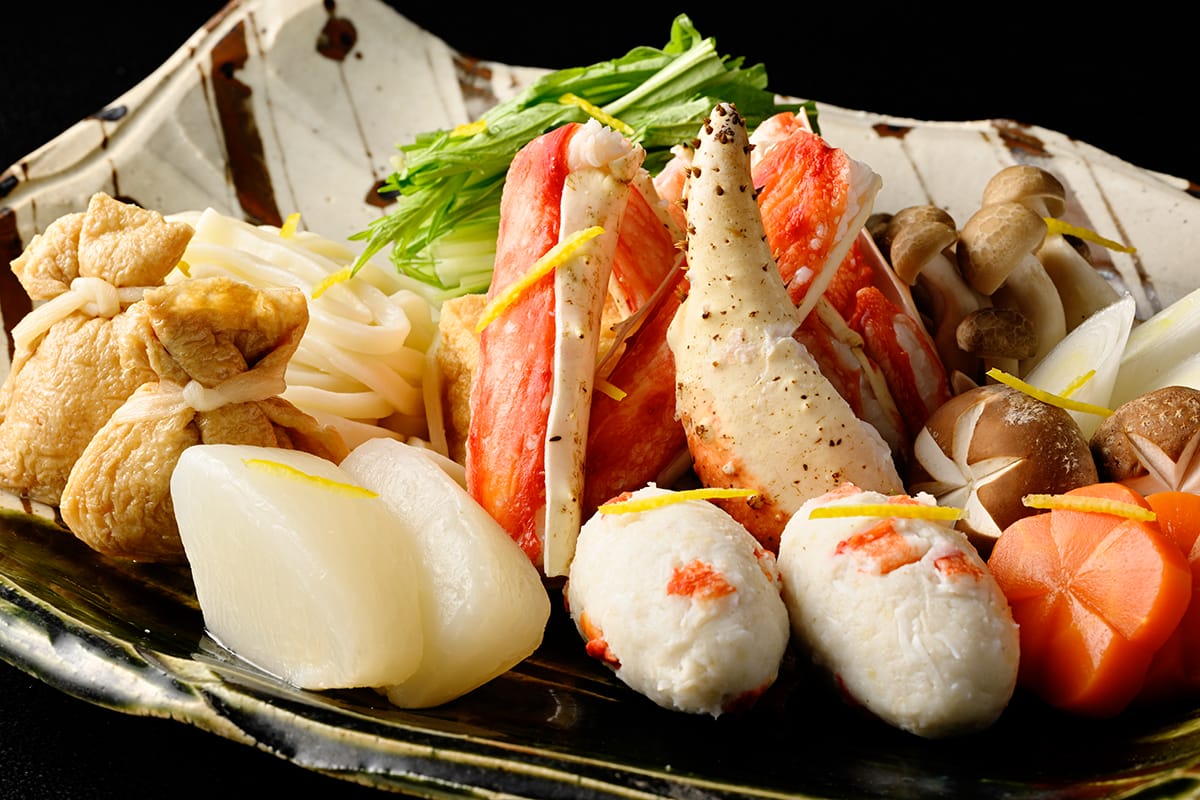 【冷蔵配送】季節の鍋セット ～吟醸蟹とうふとたらば蟹の豆乳白味噌仕立て～