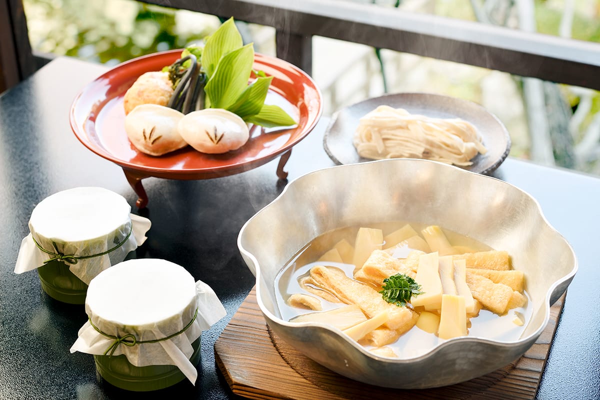 季節の鍋セット～竹の子と信田鍋～