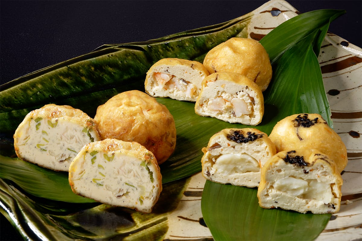 【冷蔵配送】がんも3種セット（海老、百合根、葱じゃこ）